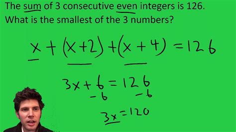SOLUTION: The sum of 3 consecutive even integers is 54. What .
